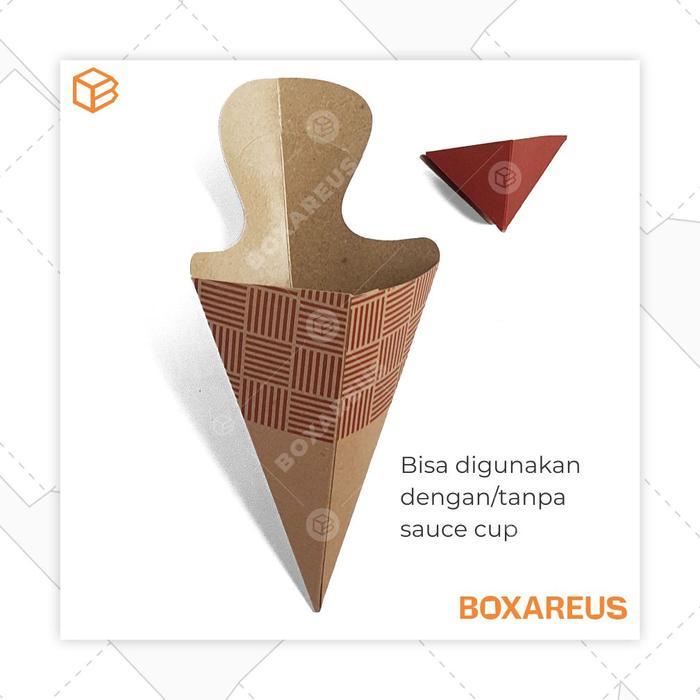 Box Kentang Goreng Packaging Dus French Fries Box Churros Ayam FP Potato