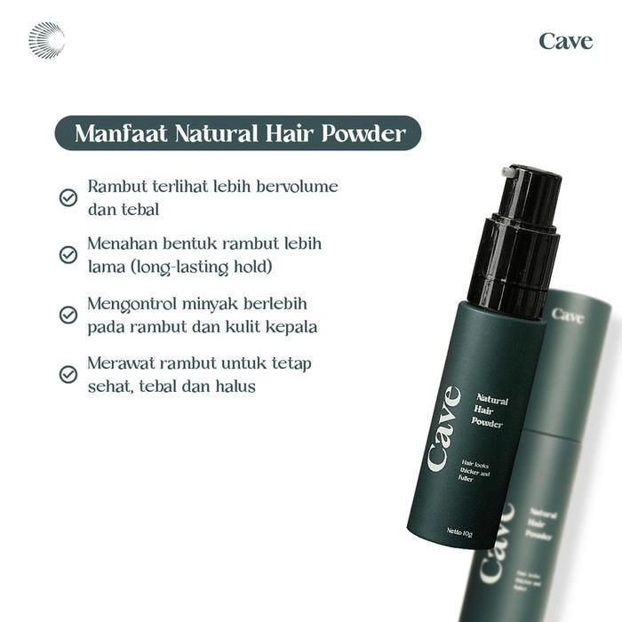 Cave Hair Powder Cave Natural Hair Powder Matte Finish 10Gr Free Sisir