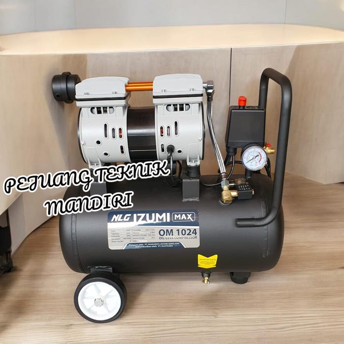 SALE MESIN KOMPRESOR ANGIN OILLESS IZUMI MAX OM 1024 1HP / IZUMI OM1024 24L