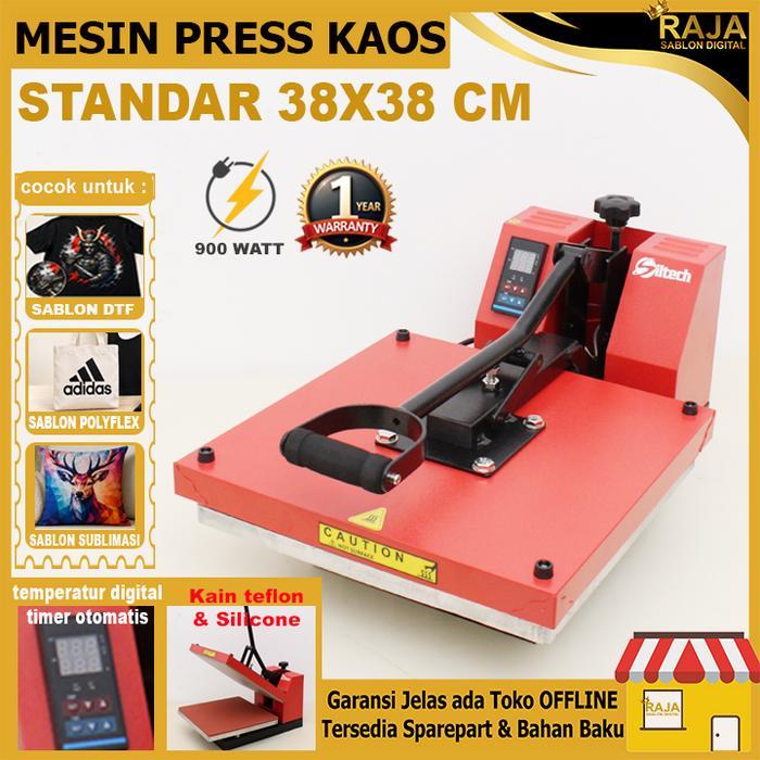 Mesin Press Kaos SLIDING 38x38 Mesin Press baju Model Tarik Sablon DTF, DTG, Sublimasi, Trasnfer