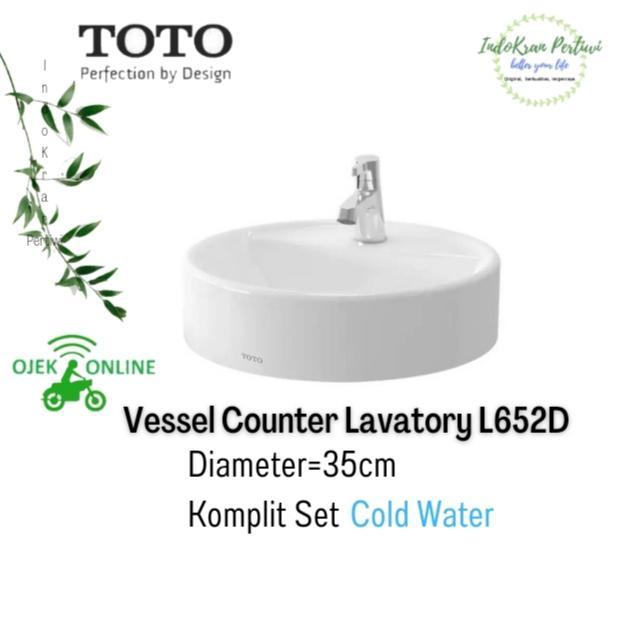 Glammartt- Wastafel Meja Toto L652D (Varian) /Wastafel Toto L652D (Ojek Instan)