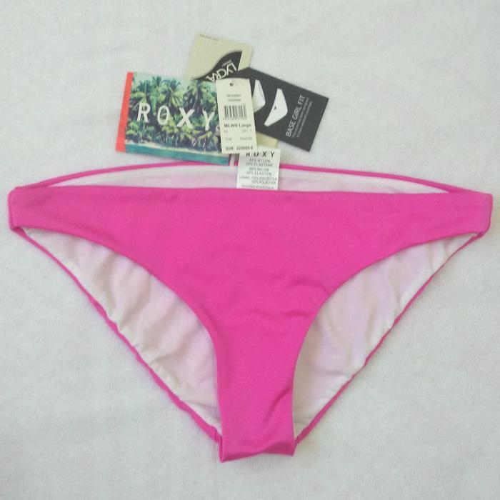 READY Roxy Tropicana Basegirl Bikini Bottom - Neon Pink
