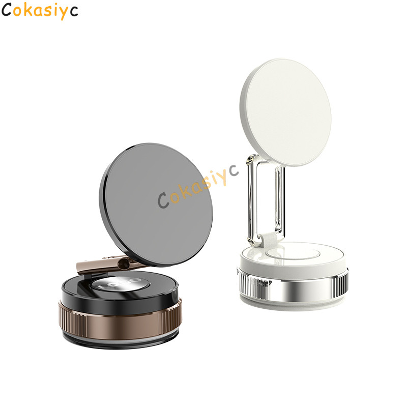 Car Vacuum Magnetic Phone Holder Foldable Rotatable Suction Cup Stand For Lincoln Nautilus Corsair