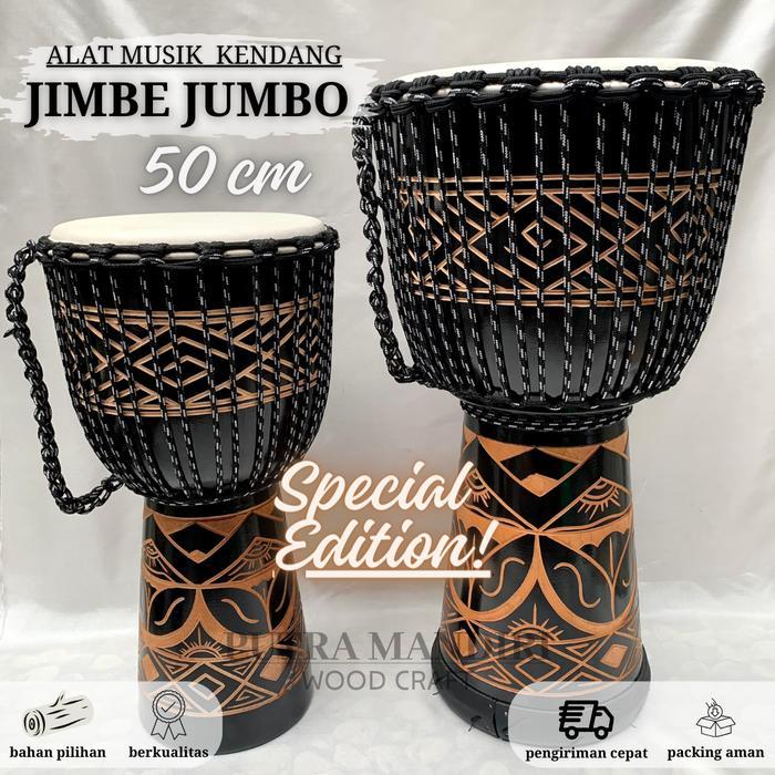Kendang Jimbe Jumbo Tinggi 50 Cm Gendang Djembe Besar