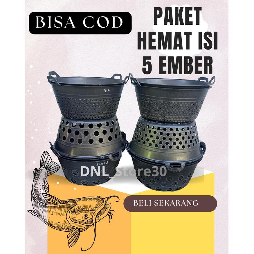 TERLARIS PAKET ISI 5 ember sortir ikan lele /ember sortir/bak sortir ikan /ember ikan lele/ember