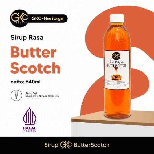Gkc Heritage Syrup Butterscotch 640Ml Sirup Minuman Halal Penguat Rasa Konsentrat
