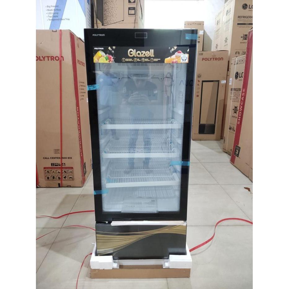 SHOWCASE PENDINGIN MINUMAN 3 RAK 173L POLYTRON SCN 148X