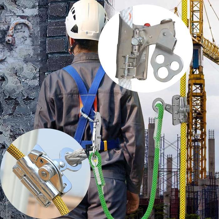 Safety Rock Climbing Arborist 16-20mm Caving Roof Tree Arborist Rope Grab Outdoor