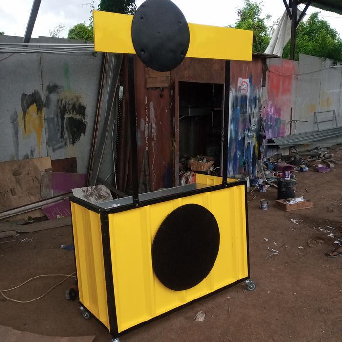 Booth Portable Lipat Roda berpindah tempat - Putih