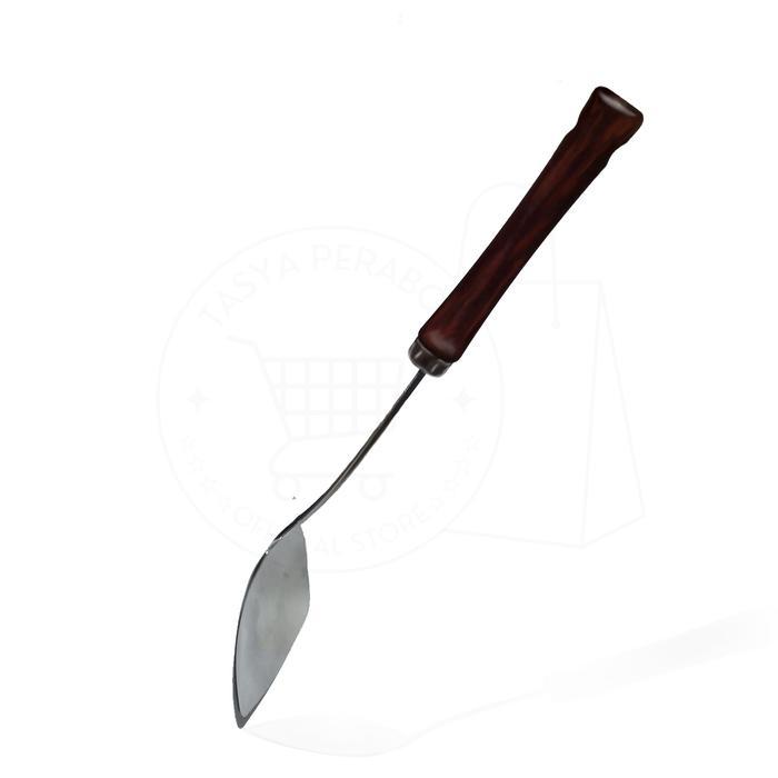 Promo Aff10-[Tp] Komodo - Spatula Stainless Gagang Kayu Sodet Kencana Original