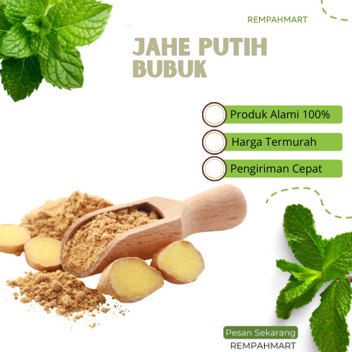 1000g Jahe Putih Bubuk Ginger Powder Premium Original Rempah Bumbu Dapur Bumbu Masak Bubuk Jahe 1 Kg