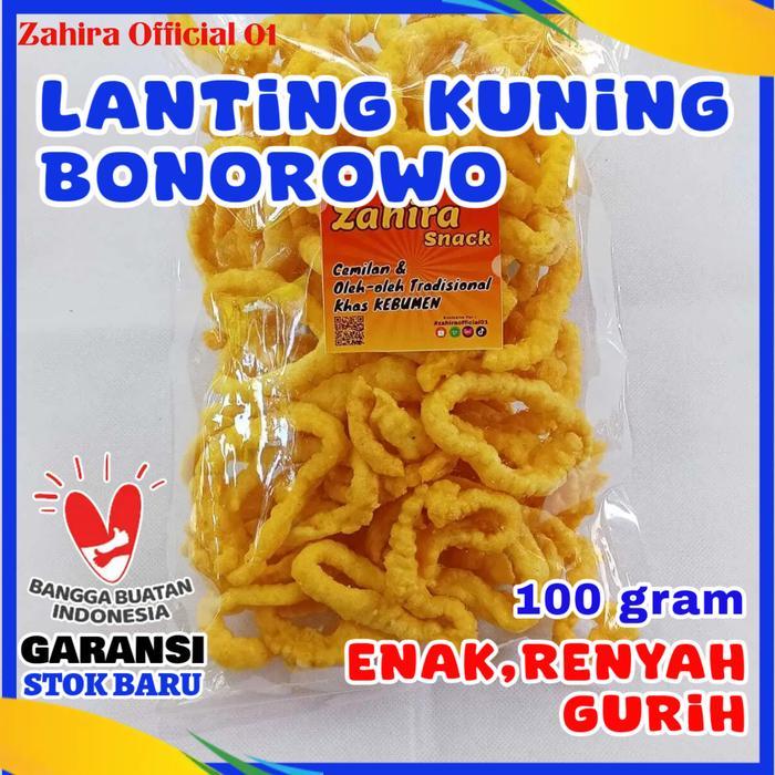 Ok Oleh-oleh Lanting Klanting Singkong Kuning Bonorowo 150 gram
