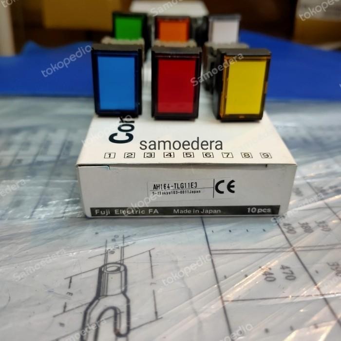 Push Button Lamp AH164-TL...22E3 (Varian Warna) 2no 2nc Fuji Electric