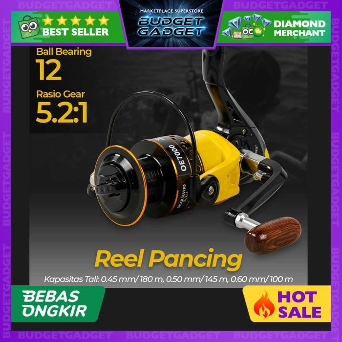 YUMOSHI Reel Pancing HD7000 12 Ball Bearing