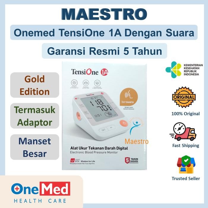 Terlaris TensiOne 1A Onemed Dengan Suara Tensimeter Digital Alat Cek Tes Tensi SALE
