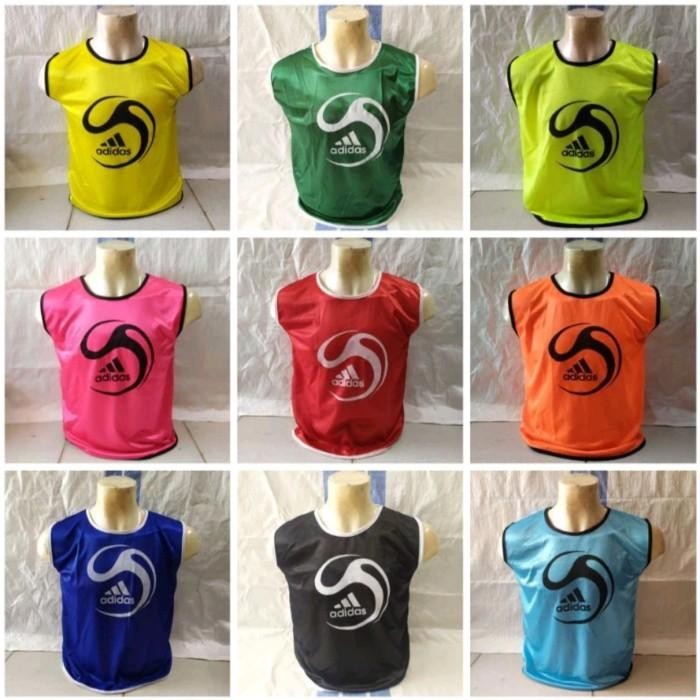 Adidas Rompi Bola Futsal Anak Isi 12 pcs/1 lusin All Color Size Junior 41x51 cm Bahan Abutay Melamin