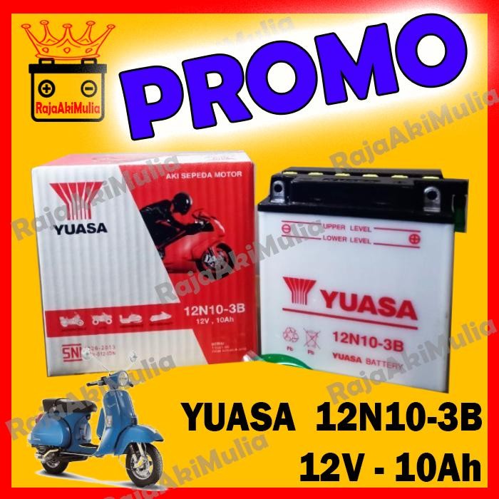 Accu / Aki Motor Viar / Tossa 12N10-3B Yuasa Basah