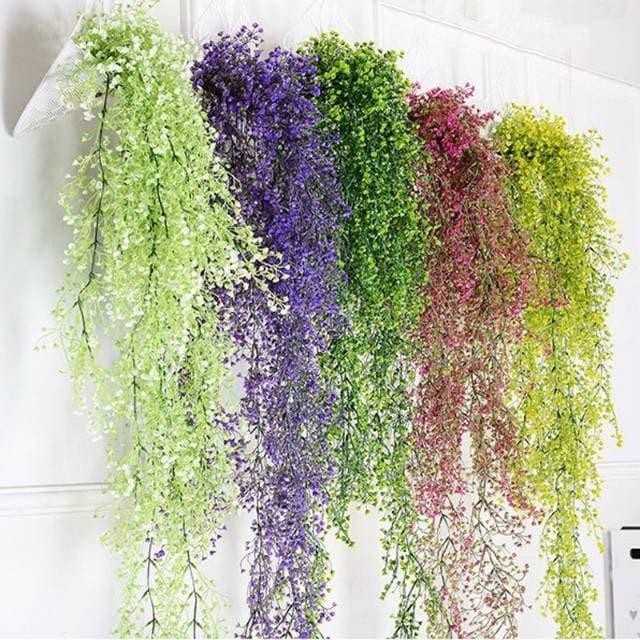 Daun Anggrek Juntai Plastik Gantung Osear Artificial