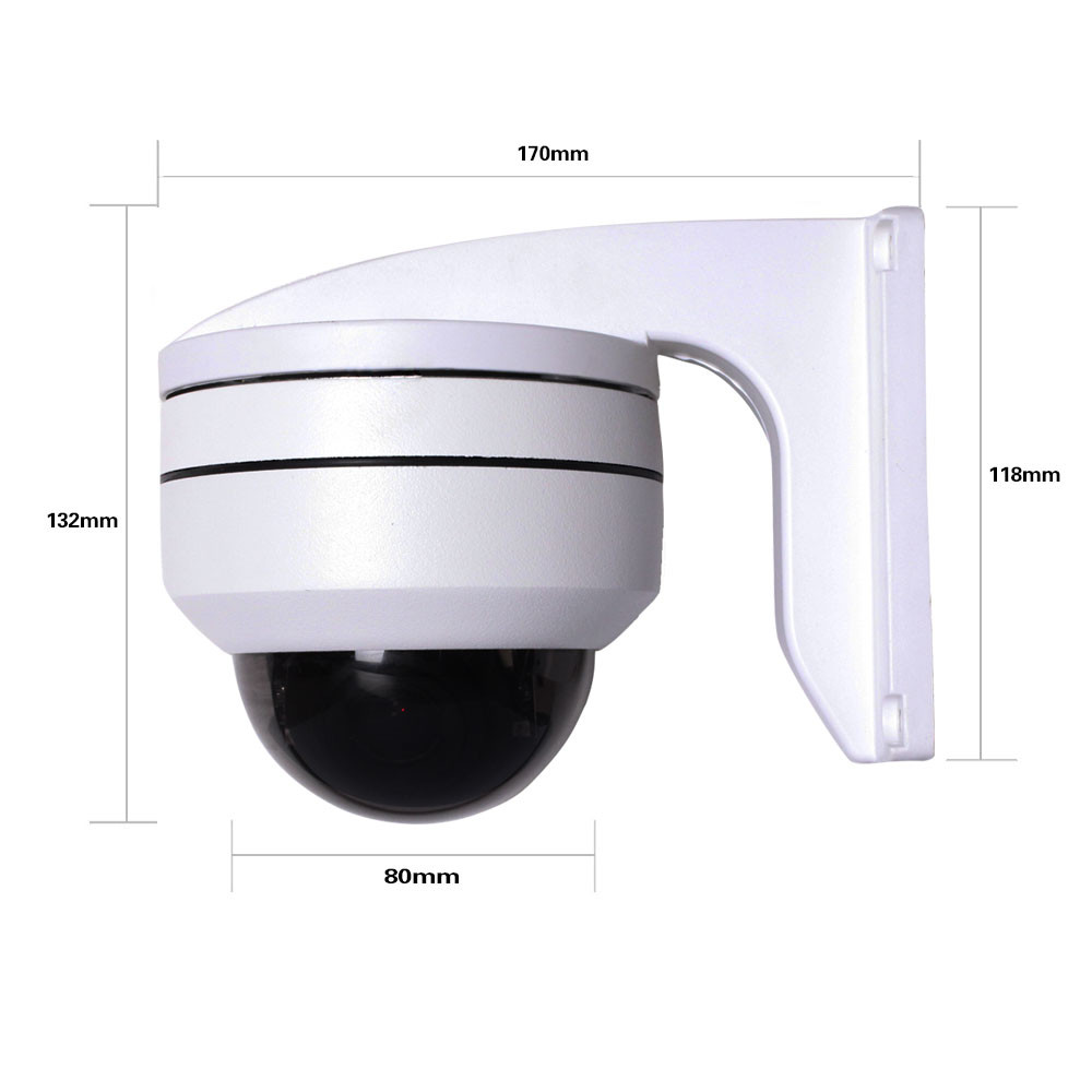 Hikvision Compatible 5MP PTZ IP Camera Outdoor Dome Onvif PoE 5X Optical Zoom CCTV IR Night Vision