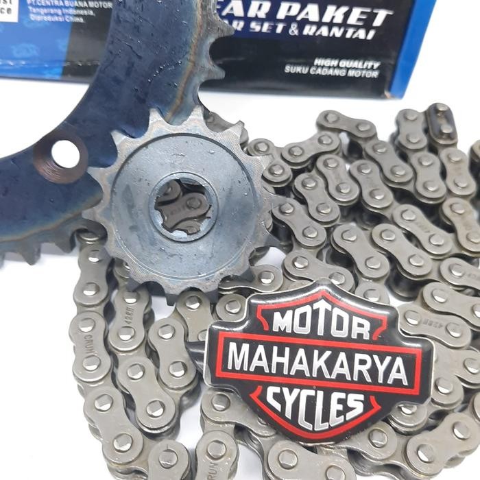 Gearset Girset Gear Paket Rantai Klx 150 150S 150L Dtracker Tebal