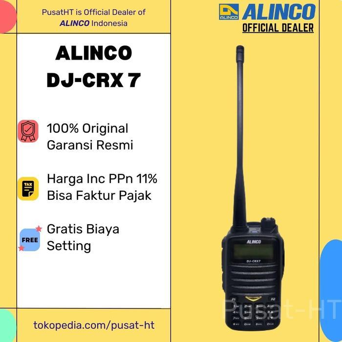 Ht Alinco Dj-Crx7 / Crx 7 Dualband Vhf/Uhf 400Mhz Ori Alinco