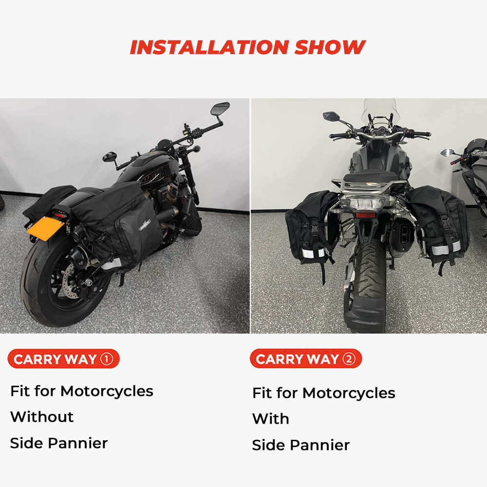 KEMiMOTO Motorcycle Luggage Bags Side Bag  For  R1200 GS LC R1250GS R 1200GS F800GS LC ADV F850GS F7