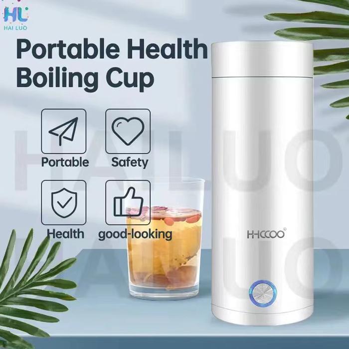 Air Panas LIstrik Portable 400 MlTermos Air Panas Listrik/Pemanas Electric Thermos Kettle Stainless