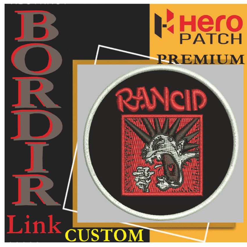RANCID PUNK BULAT HP-209 PATCH BORDIR LOGO/EMBLEM