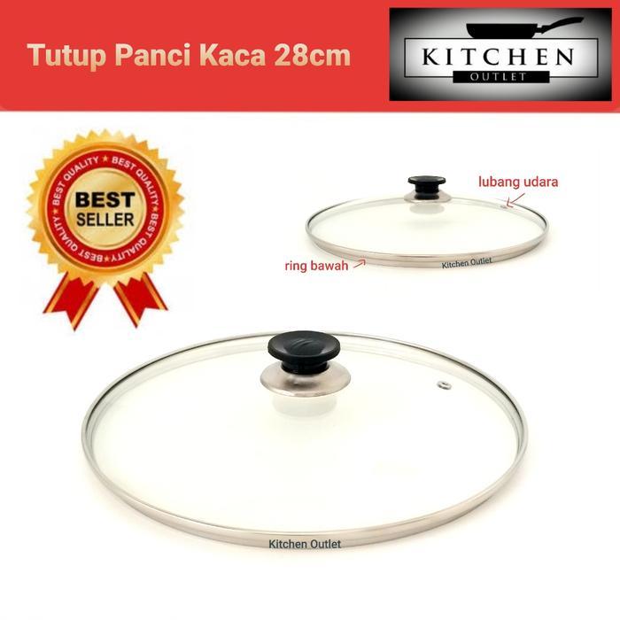 Tutup Panci Kaca 28 Cm