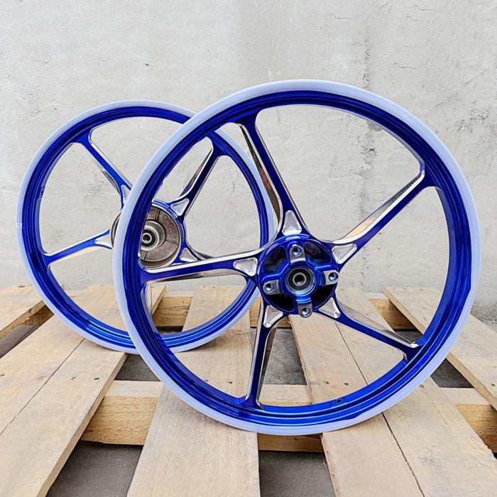 511 HYLOS CNC Velg Pelek Velg Racing Biru Revo Lama Blade Revo ABbsolute Revo Fi Fit RING 17
