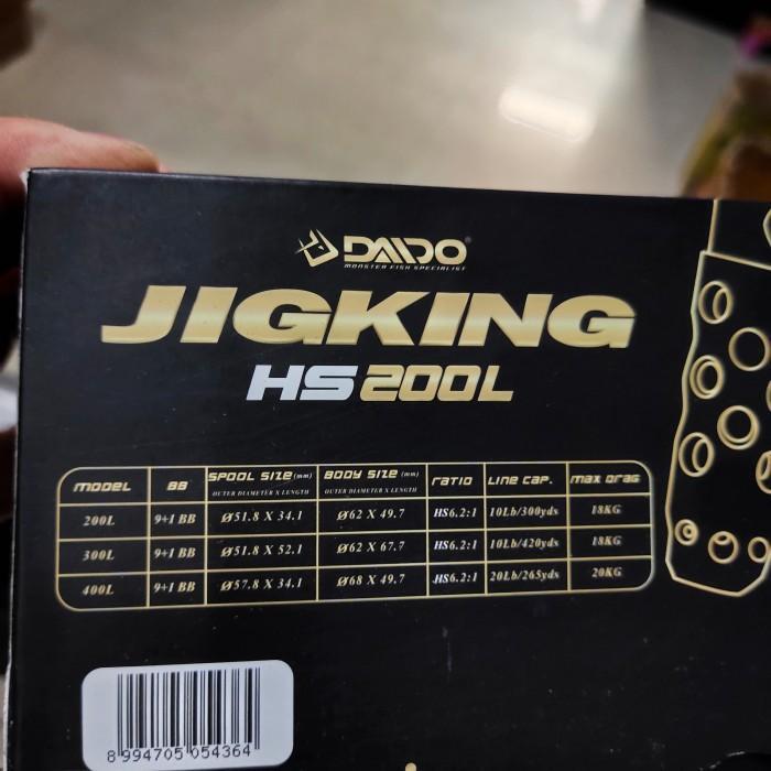 REEL OH DAIDO JIGKING HS 400L LEFT HANDLE REEL OVERHEAD HIGH SPEED Best Quality