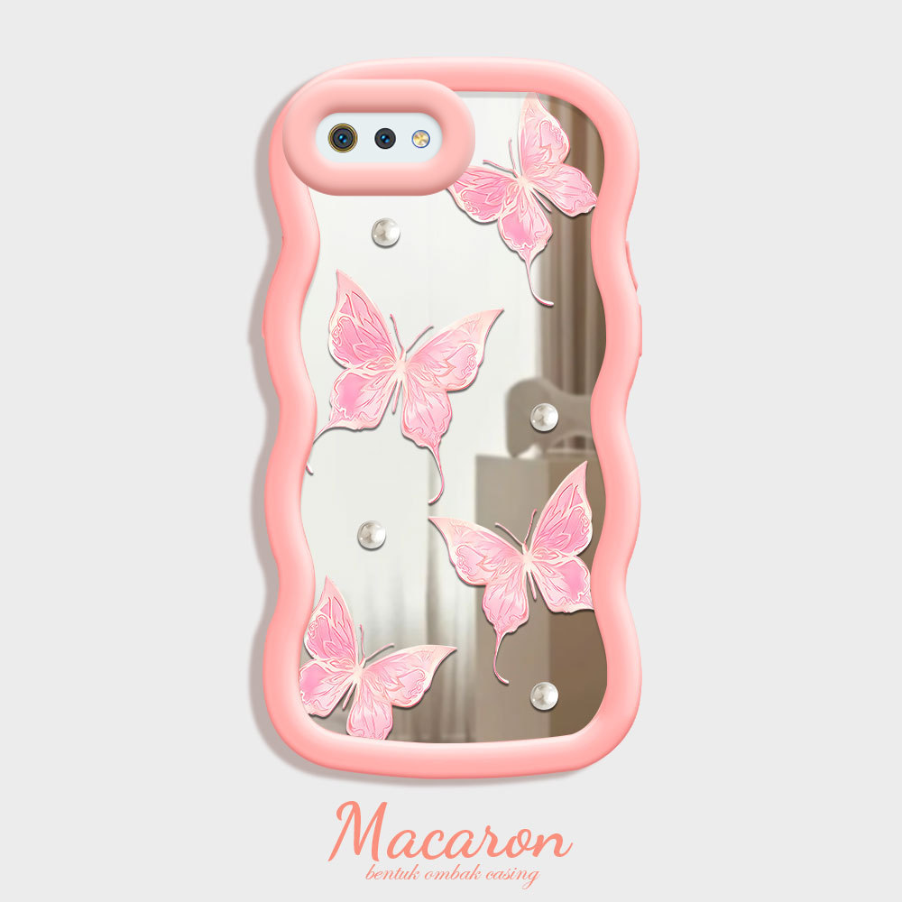 Casing Hp Untuk OPPO A1K Mirror Phone Warna Case Mode Kesing Kupu MKL 4097 JZ