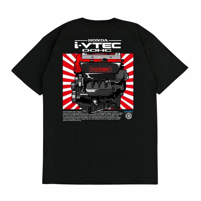 SAKAZUKI Kaos Baju Mesin Mobil HONDA B SERIES Kaos Otomotif