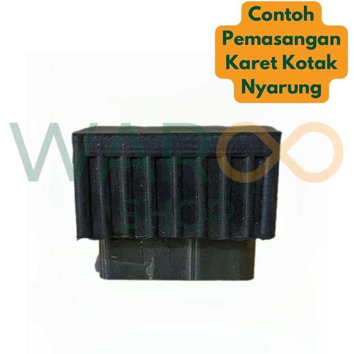 Karet Pelindung Alas Kaki Furniture Meja Kursi Kayu Tutup Hollow Holo Besi 3x3 cm 30x30 mm Nyarung