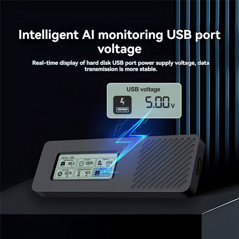 M.2 HARD DRIVE BOX NVME/NGFF SATA DUAL PROTOCOL SSD ENCLOSURE NVME SATA TO USB3.2 INTELLIGENT