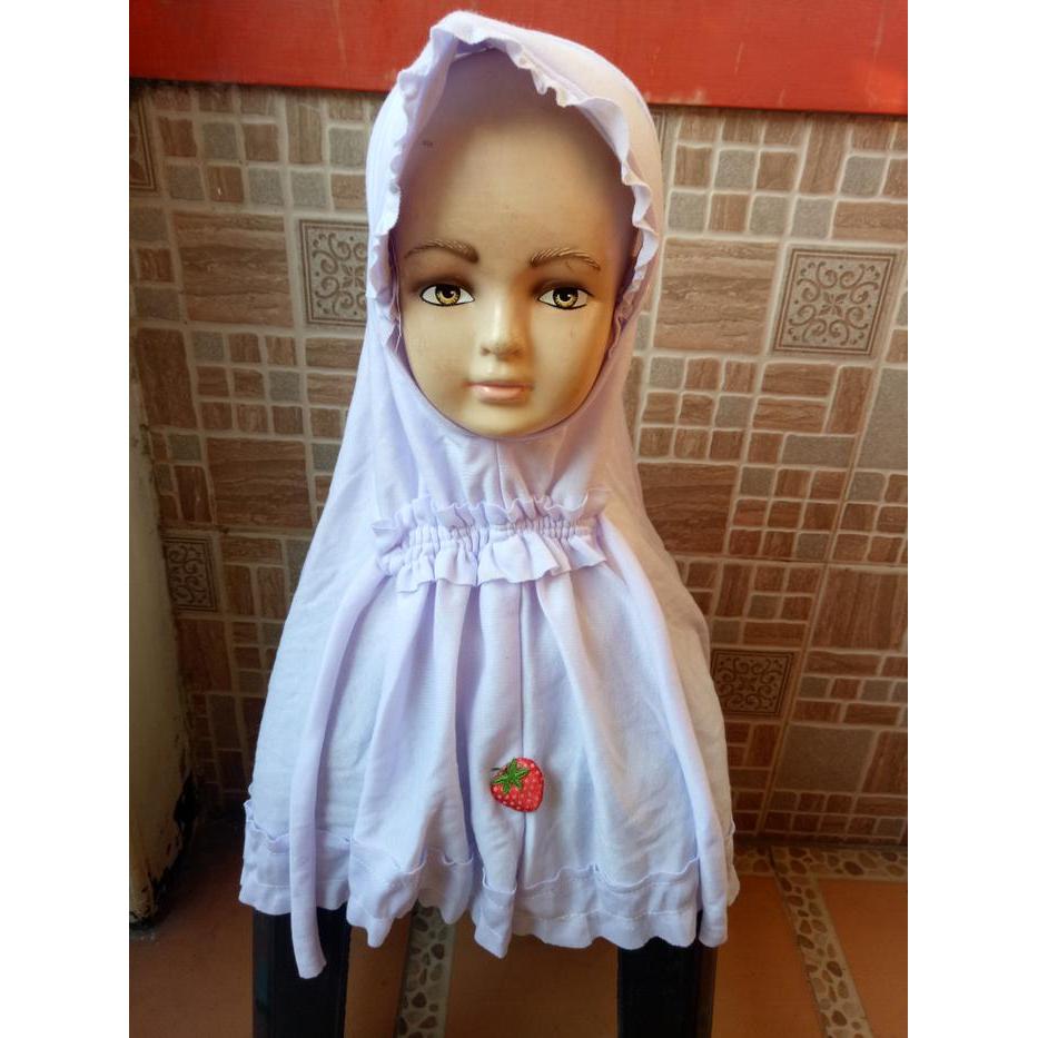 TERLARIS jilbab sekolah jilbab anak paud -tk jilbab putih sekolah READY STOCK