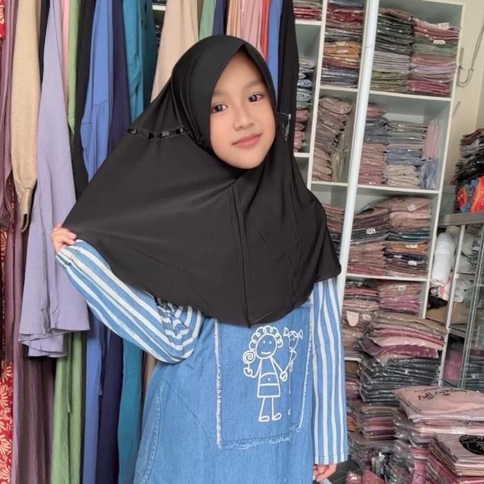TERMURAH 0JILBAB SEKOLAH AL FAEZYA JERSEY SUPER/HIJAB AF ALFAEZYA ANAK SEKOLAH BUNYAMIN DOI DOA IBU