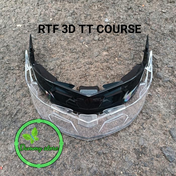 ORIGINAL Spoiler 3D Helm KYT TT COURSE / KYT TTC READY STOCK