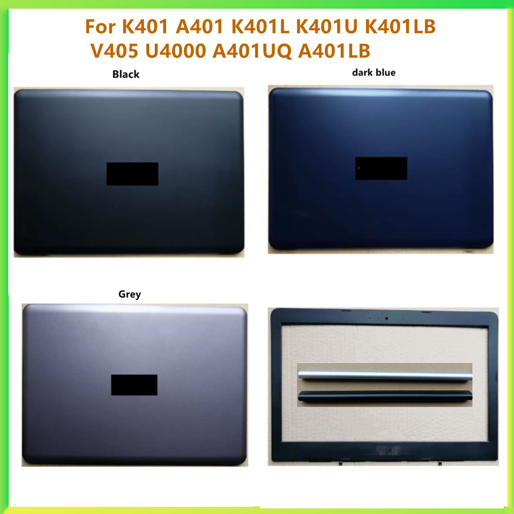 New Laptop LCD Back Cover Case Bezel Front Frame Cover Case For ASUS K401 A401 K401L K401U K401LB V4