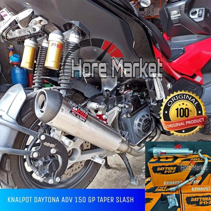 Knalpot Daytona Adv 150 Slash Gp Taper Original 100%