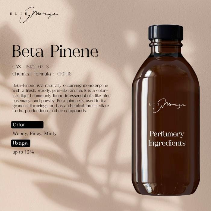 Beta Pinene Natural Isolates Bahan Parfum Perfumery Ingredients by Elie Moise