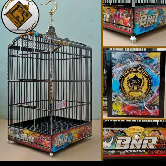 sangkar/kandang kotak No 2 BNR 36 decal (gojek/grab)