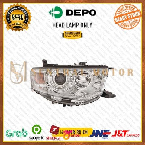 Head Lamp Lampu Depan Besar Kanan Mitsubishi Pajero Sport 2009 DEPO