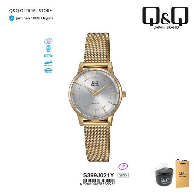 Q&Q QnQ QQ Original Jam Tangan Wanita Analog Stainless Superior - S399