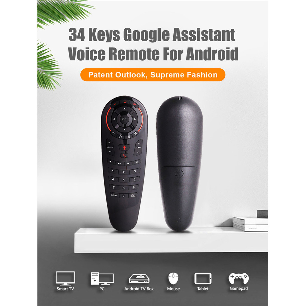 G30 Remote control 2.4G Wireless Voice Air Mouse 33 keys IR learning Gyro Sensing Smart remote for G