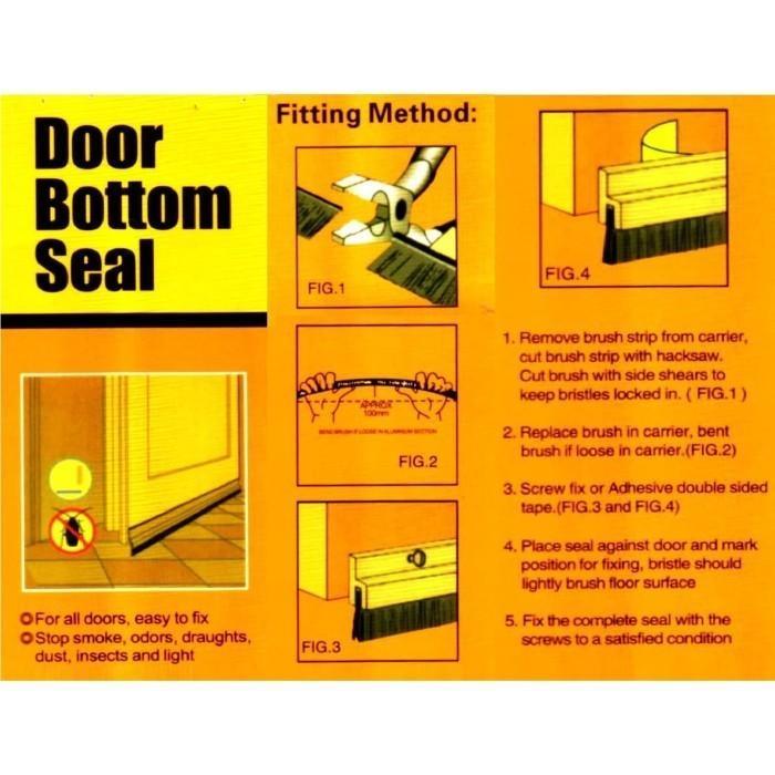 Safetr- Door Seal Bulu Penutup Celah Pintu Door Bottom Seal Pintu Bulu
