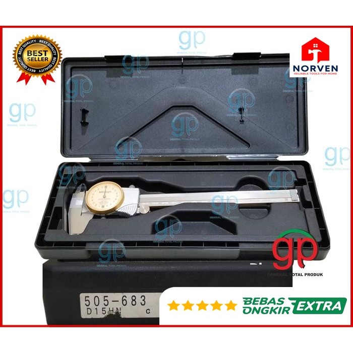 Dial Caliper 6" Mitutoyo Sigmat Dial 505-683 Jangka Sorong
