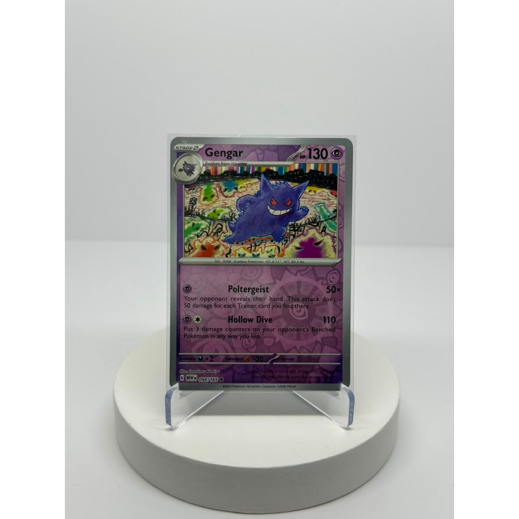 Kartu Pokemon TCG Gengar Rare Holo Reverse 094 165 MEW Scarlet Violet 151 English