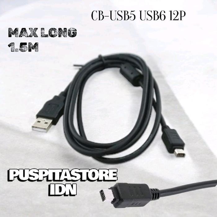 Terlaris Kabel Charger USB Olympus Stylus MJU 500 600 700 710 800 810 - Kabel Plug 12Pin SALE