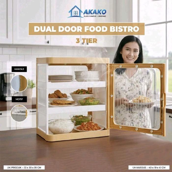 FOOD CABINET MAXUS DUAL DOOR LEMARI MAKANAN CABINET LEMARI PLASTIK